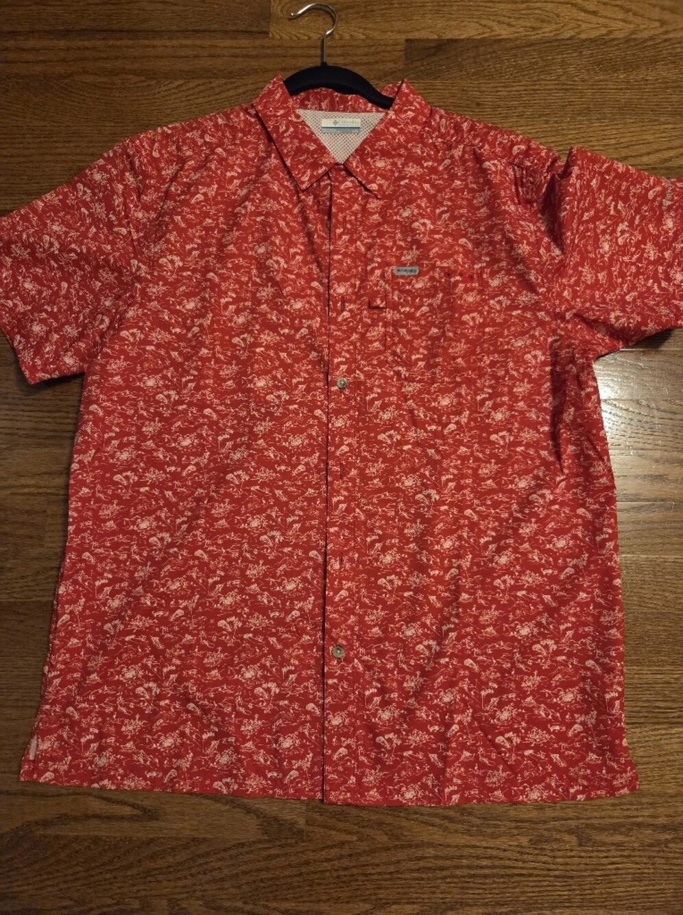 NNT, Men's Columbia PFG Button-Down Shirt, Large
